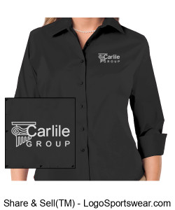 Ladies three-quarter sleeve blouse Design Zoom